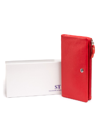 Жіночий шкіряний гаманець-клатч 20,8х10х2 см st leather (252130357)