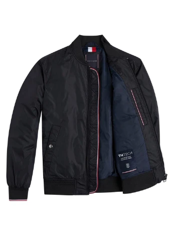 Чорна демісезонна куртка Tommy Hilfiger