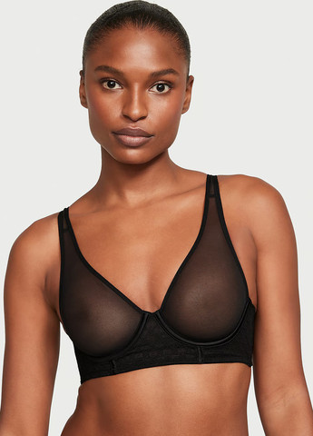 Чорний демісезонний комплект (бюстгальтер, трусики) Victoria's Secret