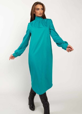 Голубое кэжуал платье амира пл 1820 голубой Ри Мари однотонное