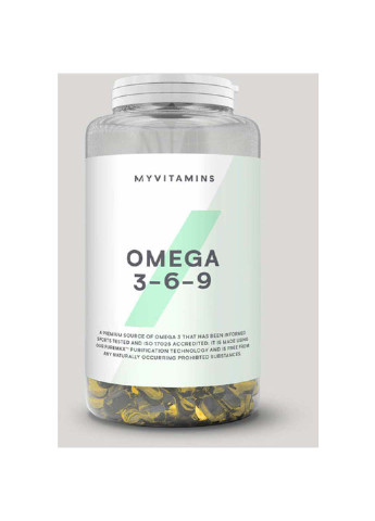Омега для спорту Omega 3-6-9 120 Caps My Protein (253416155)