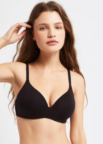 Чорний бюстгальтер жіночий формований 70b чорний 378 Gisela з кісточками бамбук