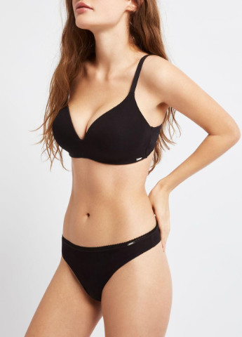 Чорний бюстгальтер жіночий формований 70b чорний 378 Gisela з кісточками бамбук