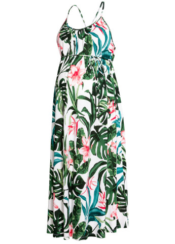 Комбинированное кэжуал платье для беременных H&M с цветочным принтом
