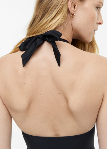 Черный летний купальник слитный, танк H&M