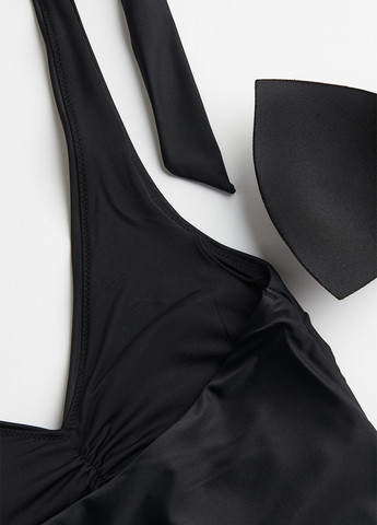 Черный летний купальник слитный, танк H&M