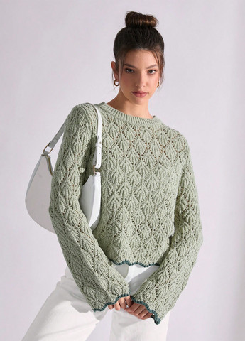 М'ятний демісезонний джемпер джемпер SHEIN