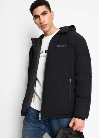 Чорний зимній Пуховик Armani Exchange