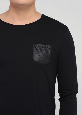 Черный лонгслив GENTI