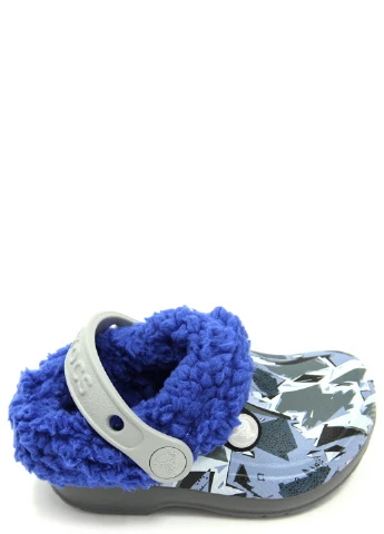 Серые сабо для мальчиков blitzen iii graphic clog k Crocs