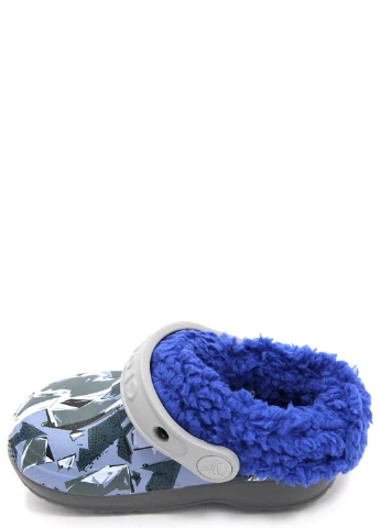Серые сабо для мальчиков blitzen iii graphic clog k Crocs