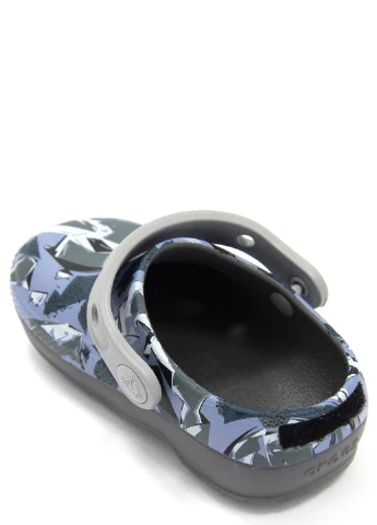 Серые сабо для мальчиков blitzen iii graphic clog k Crocs