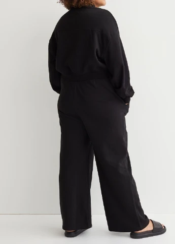 Чорний світшот H&M однотонний (251864487)