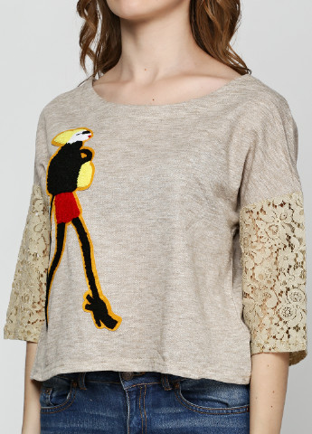 Бежевий світшот Paccia (18218613)