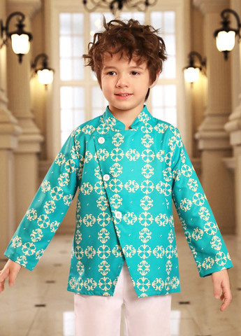 Комбінований демісезонний костюм (піджак, штани) SHEIN