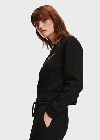 Чорний світшот Karl Lagerfeld логотип без декору (346698330)