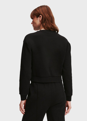 Чорний світшот Karl Lagerfeld логотип без декору (346698330)