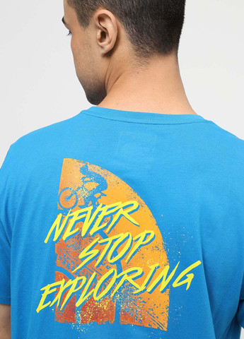 Синяя футболка The North Face