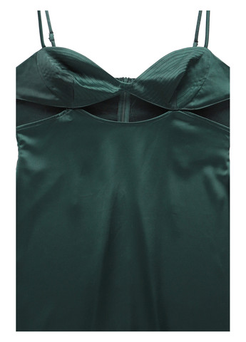 Темно-зелена кежуал сукня сукня-комбінація PrettyLittleThing однотонна