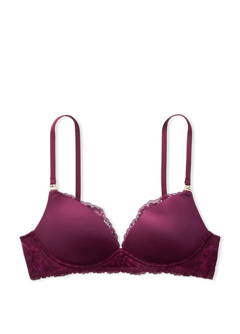 Бордовый бюстгальтер Victoria's Secret без косточек полиамид