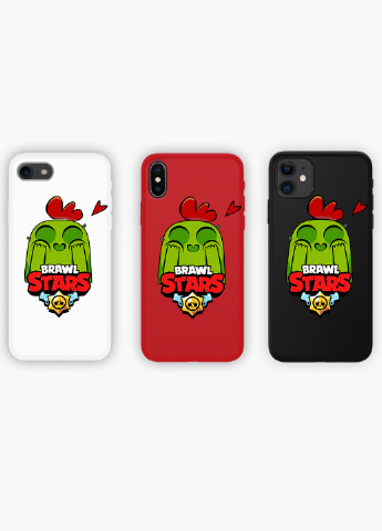 Чехол силиконовый Apple Iphone 8 Спайк Бравл Старс (Spike Brawl Stars) (6151-1010) MobiPrint (219284587)