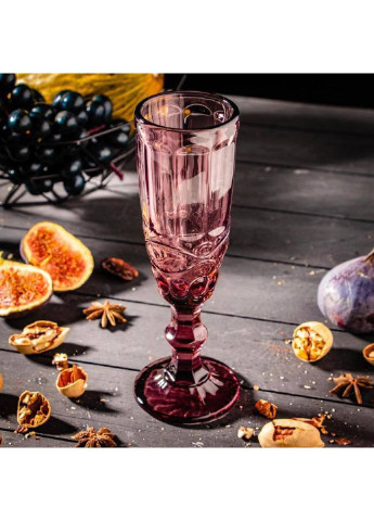 Бокал для шампанского Винтаж 34215-14-3 180 мл розовый Olens (253626649)