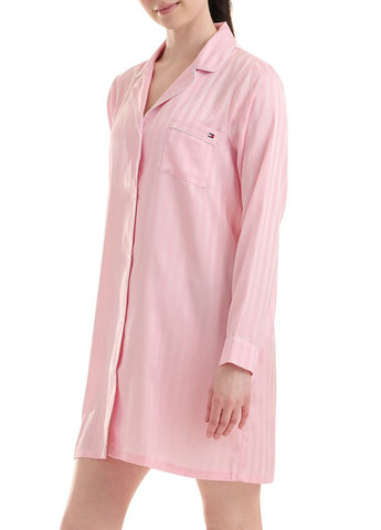 Світло-рожева домашній сукня сукня-сорочка Tommy Hilfiger в смужку