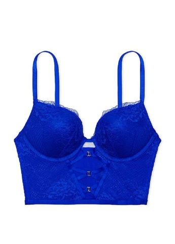 Синий демисезонный комплект (корсет, трусики) Victoria's Secret