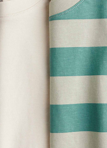 Комбинированная летняя футболка (2 шт.) H&M