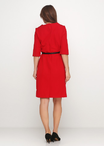 Красное кэжуал платье Larabella однотонное