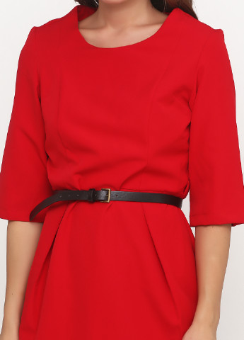 Красное кэжуал платье Larabella однотонное