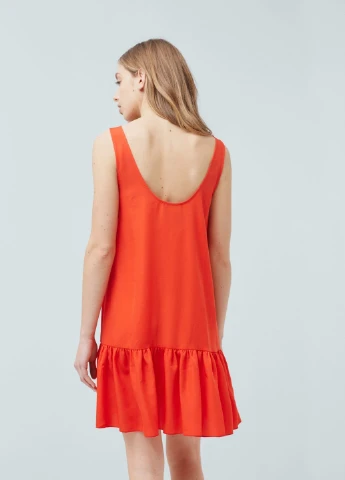 Червона кежуал сукня Mango однотонна