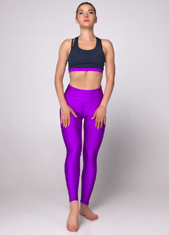 Фиолетовые демисезонные леггинсы Go Fitness