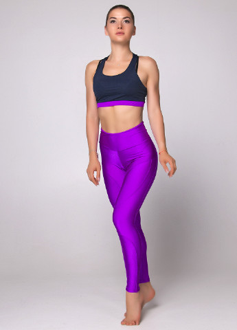 Фиолетовые демисезонные леггинсы Go Fitness