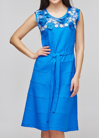 Синя кежуал сукня DANNA з квітковим принтом