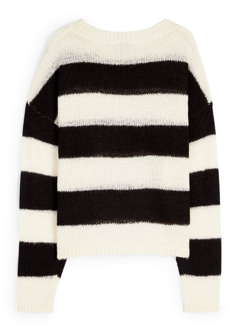 Черно-белый демисезонный джемпер джемпер C&A