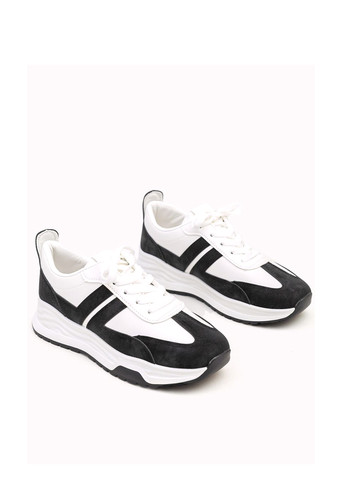 Черно-белые демисезонные кроссовки Fashion