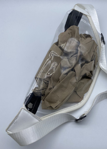 Женская прозрачная бананка детская поясная сумка белая NoName (251204119)