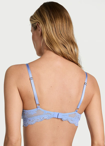 Голубой триэнджел бюстгальтер Victoria's Secret без косточек полиамид