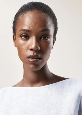 Голубая блуза Massimo Dutti