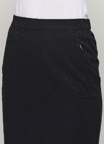 Костюм (костюм, юбка) Signature юбочный однотонный чёрный деловой хлопок, полиэстер, жаккард