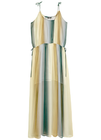 Комбинированное кэжуал платье H&M градиентное ("омбре")