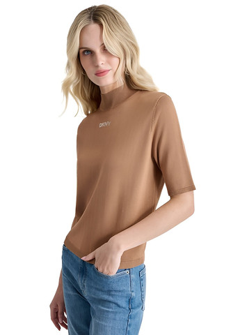 Коричневый демисезонный свитер DKNY