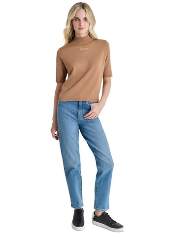 Коричневый демисезонный свитер DKNY