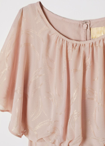 Пудрова кежуал сукня H&M з малюнком