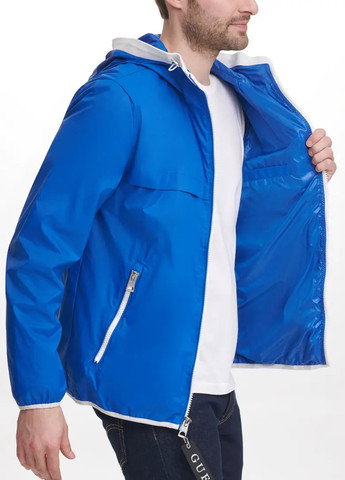 Синяя демисезонная куртка Guess