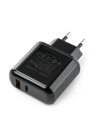Зарядний пристрій (VWCQPACDBK) Vinga 2 port qc3.0+pd display wall charger (253507027)
