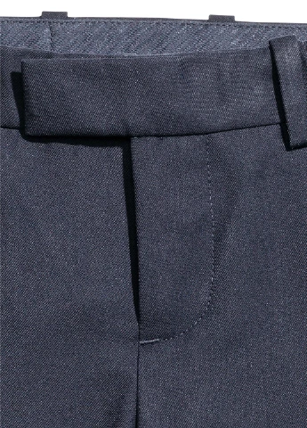 Темно-синие кэжуал демисезонные брюки зауженные H&M
