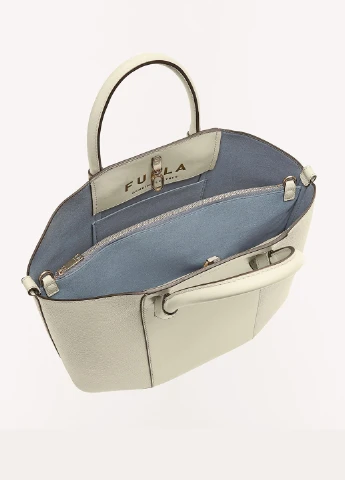 Женская кожанная сумка WB00333BX0053M7Y00 Светло-серая Furla MIASTELLA L TOTE (252863957)