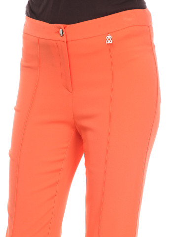 Оранжевые кэжуал летние прямые брюки Sassofono